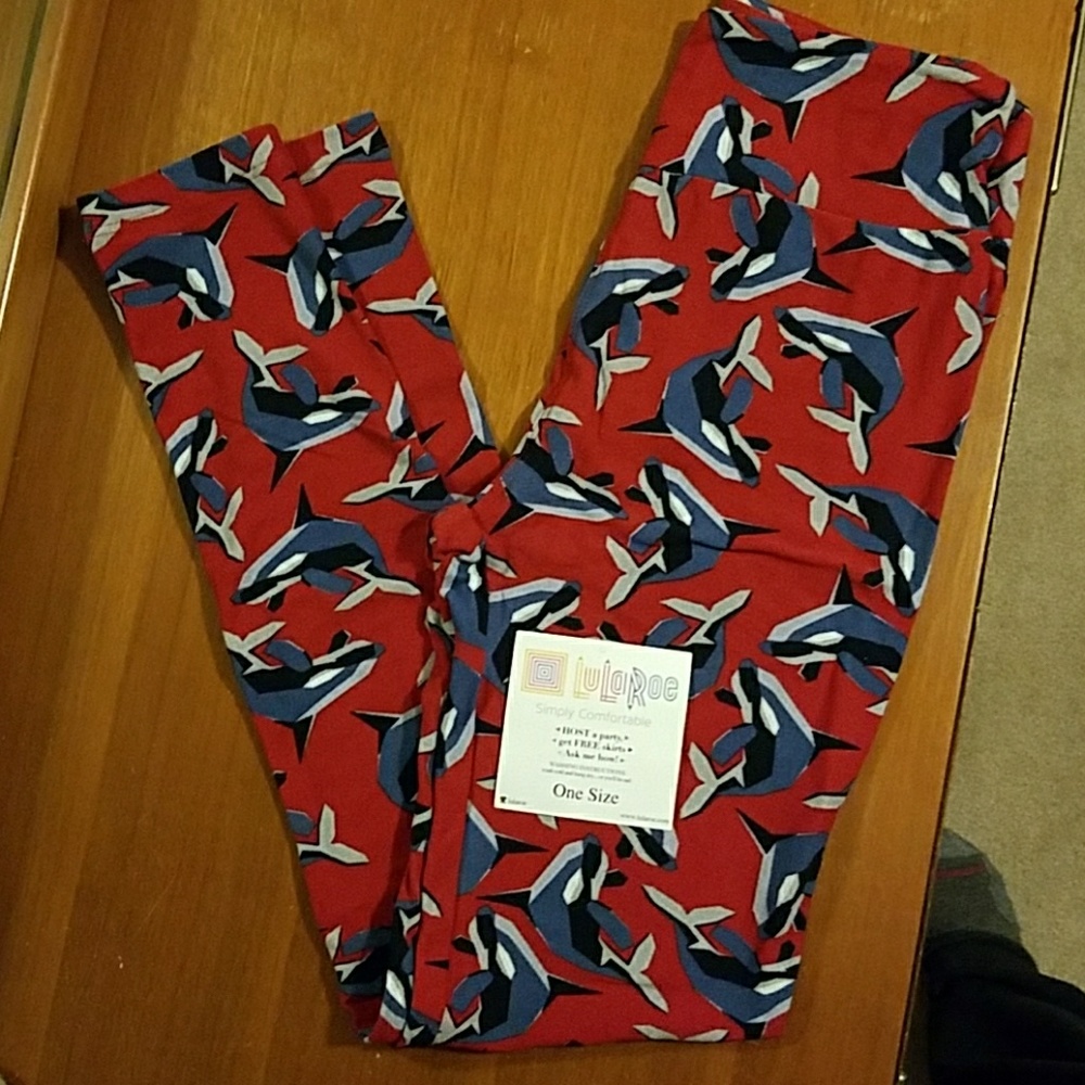 New LuLaRoe Whale Leggings-OS